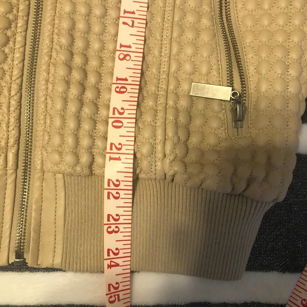Risskio Full Zip High Neck Zip Pockets Jacket Womens Size XL